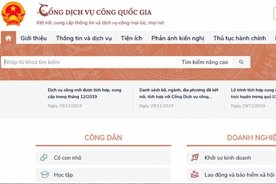 Nâng cấp ứng dụng thuế điện tử tích hợp trên Cổng Dịch vụ công Quốc gia