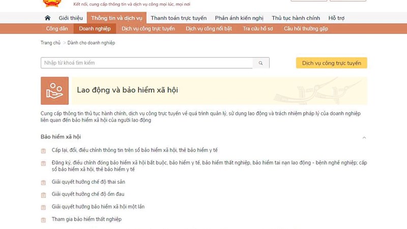 Hướng dẫn cấp lại thẻ BHYT do hỏng, mất trên Cổng dịch vụ công quốc gia