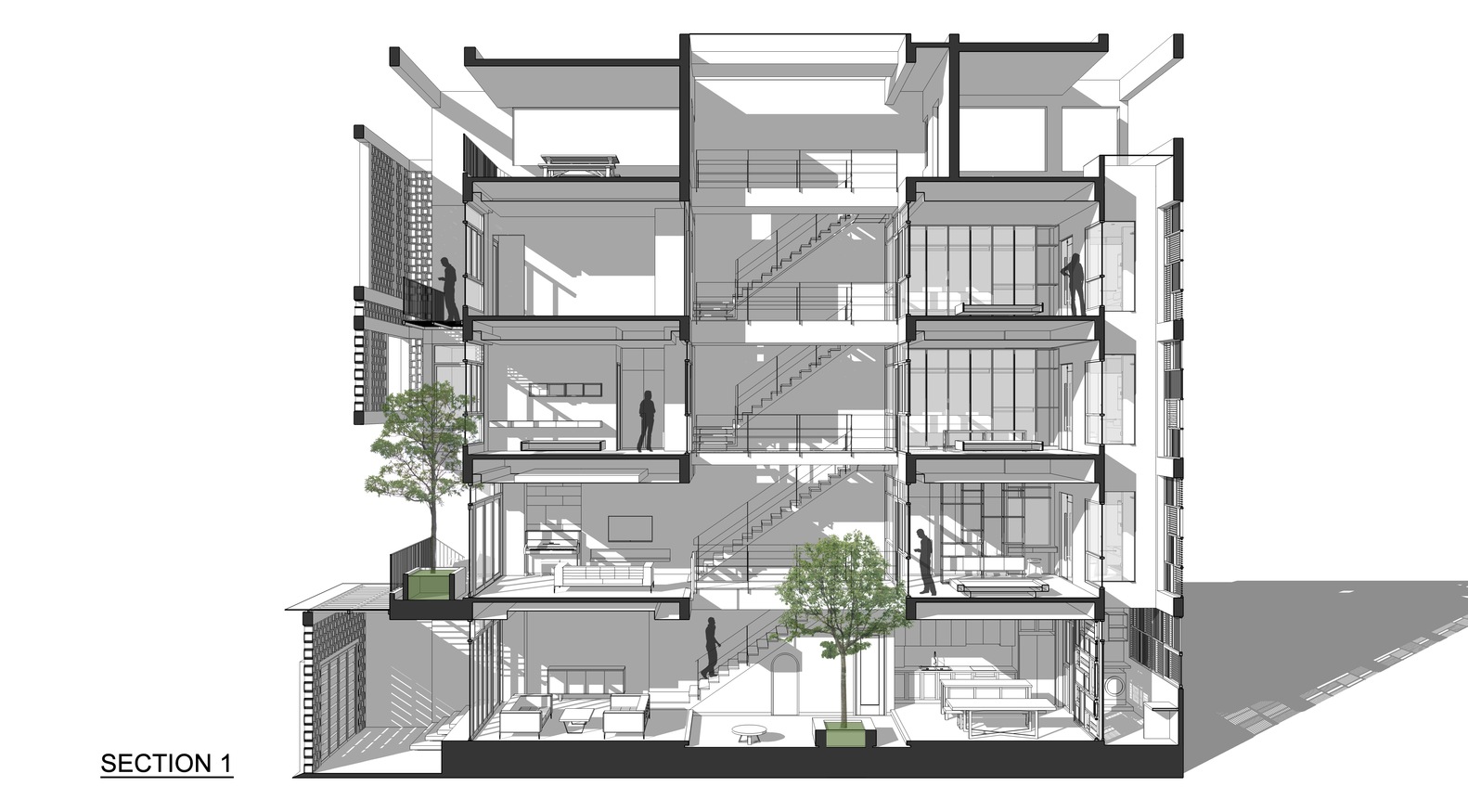 Thiết kế hiện đại kết hợp yếu tố truyền thống Bắc bộ của ngôi nhà 5 tầng ở Hà Nội - Ảnh 51