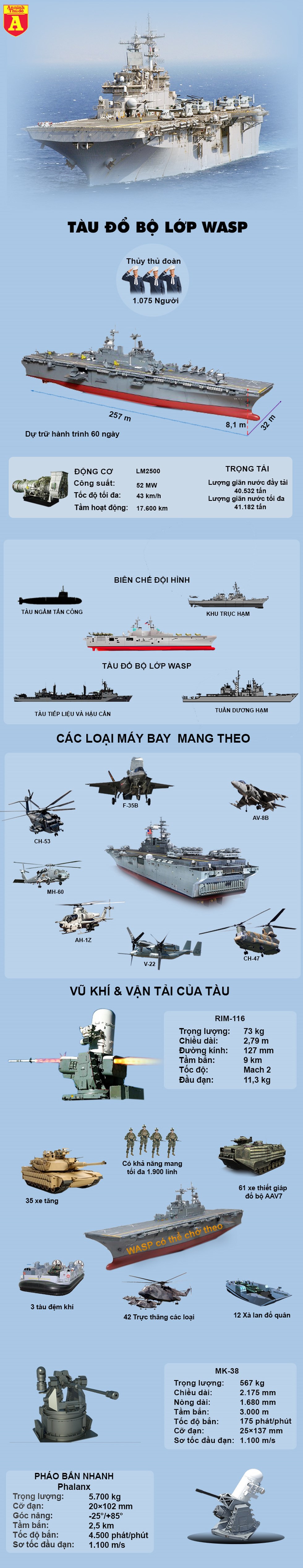 [Infographics] Siêu tàu đổ bộ Mỹ có nguy cơ tê liệt vì Covid-19 - Ảnh 1