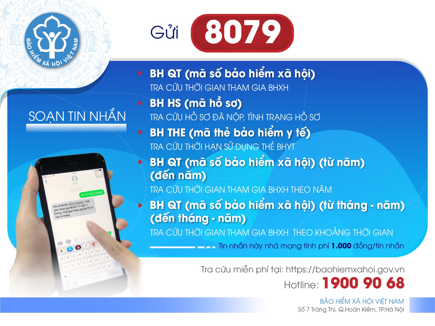 Khi triển khai soạn các tin nhắn theo cú pháp trên các cá nhân, đơn vị soạn tin nhắn tiếng Việt không dấu gửi 8079.