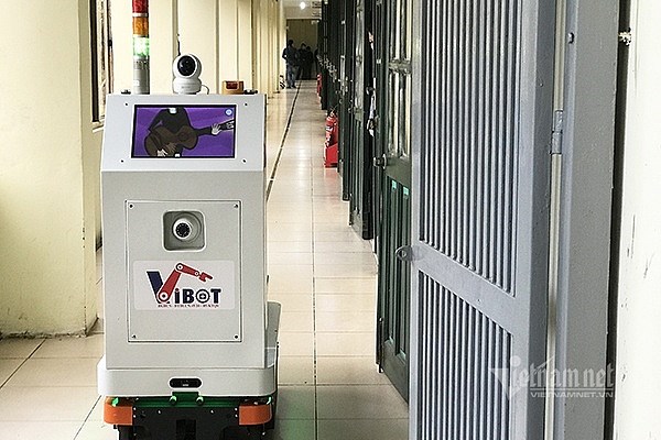 Robot Vibot-1a của Học viện Kỹ thuật Qu&acirc;n sự.
