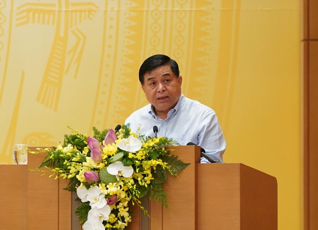 Bộ trưởng Nguyễn Ch&iacute; Dũng ph&aacute;t biểu tại hội nghị. (Ảnh VGP/Quang Hiếu).