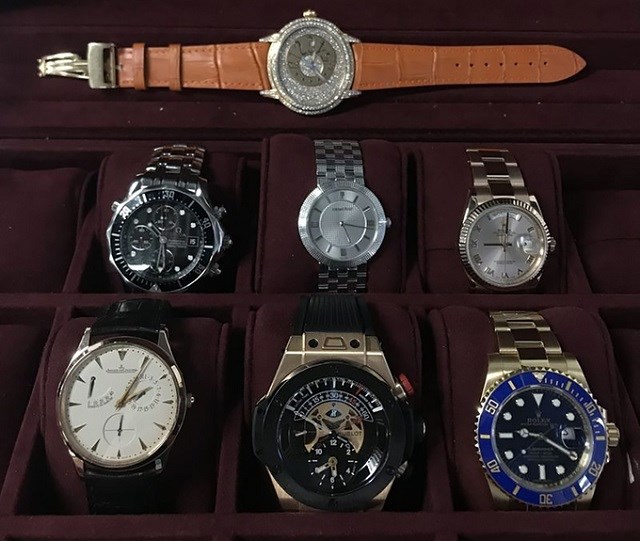 Bộ sưu tập đồng hồ đắt tiền của Jeff Meng. Ảnh: Jeff Meng