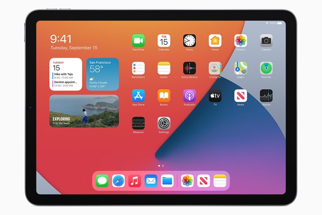 iPad Air mới 2020 c&oacute; thiết kế vu&ocirc;ng vức giống như thiết kế của iPad Pro những năm qua với viền m&agrave;n h&igrave;nh 4 cạnh đều nhau