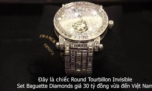 Đồng hồ đ&iacute;nh đầy kim cương gi&aacute; 30 tỷ đồng đến S&agrave;i G&ograve;n.