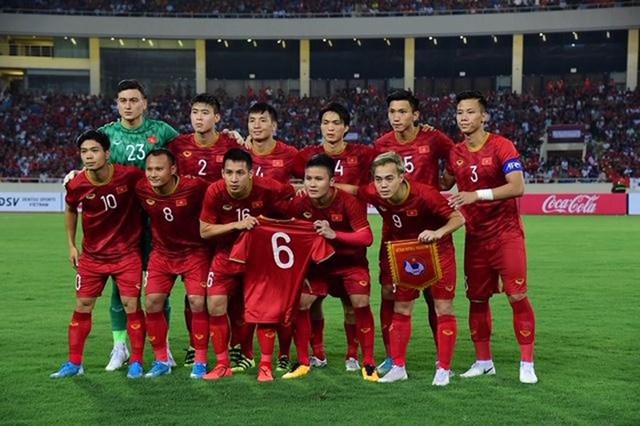 Đội h&igrave;nh của đội tuyển Việt Nam c&oacute; gi&aacute; trị chuyển nhượng khoảng 2.7 triệu euro
