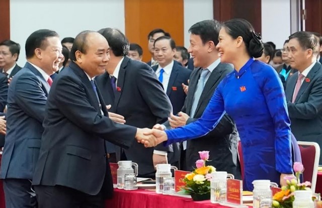 Thủ tướng Chính phủ Nguyễn Xuân Phúc dự Đại hội thi đua yêu nước ngành Tài chính lần thứ V,  giai đoạn 2020-2025 (ngày 31/10/2020)