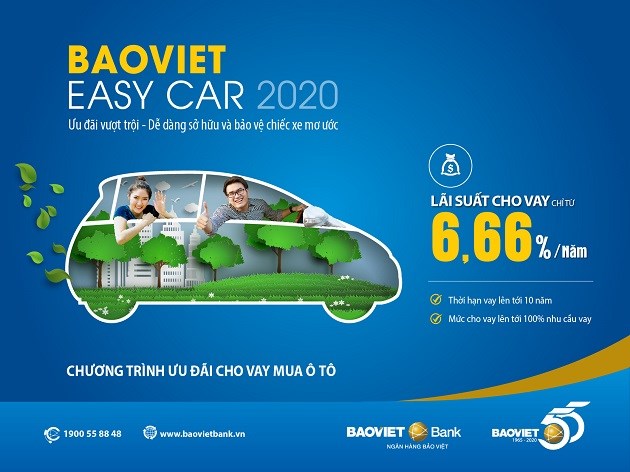 Kh&aacute;ch h&agrave;ng tham gia chương tr&igrave;nh BAOVIET Easy Car 2020 c&ograve;n được Tổng C&ocirc;ng ty Bảo hiểm Bảo Việt cho vay ph&iacute; bảo hiểm vật chất xe