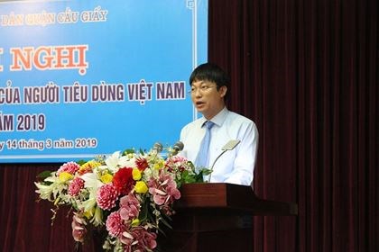 &Ocirc;ng Trần Việt H&agrave; - Ph&oacute; Chủ tịch UBND quận Cầu Giấy (Ảnh: Nguyễn Trường).