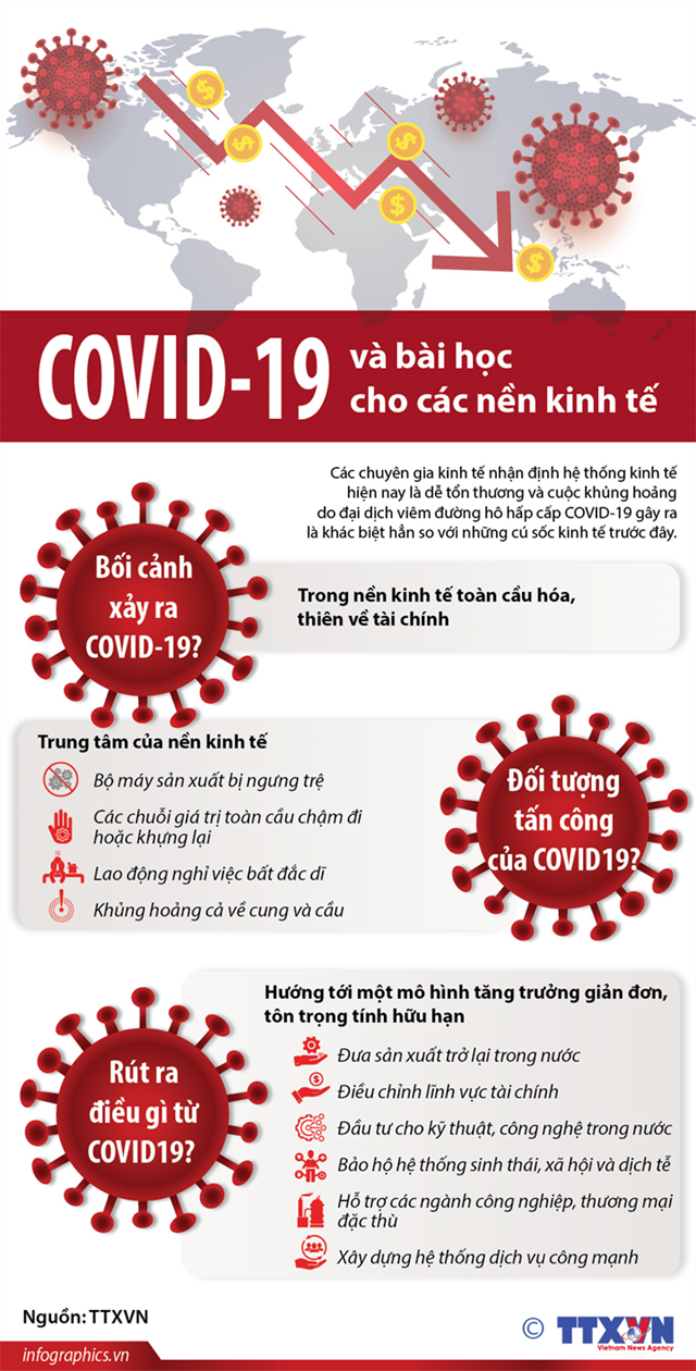 [Infographics] COVID-19 và bài học cho các nền kinh tế - Ảnh 1
