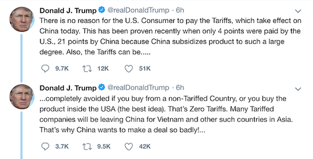 Phía sau những dòng Tweet của Tổng thống Trump và cơ hội cho Việt Nam - Ảnh 1