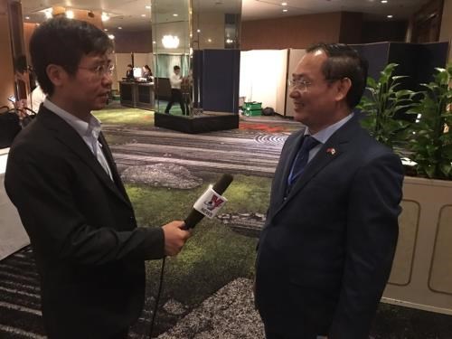 Ông Nguyễn Việt Thung, Phó Chủ tịch TMS Group, trả lời phỏng vấn TTXVN. Ảnh: Thành Hữu/TTXVN