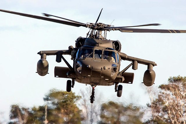 UH-60M l&agrave; biến thể n&acirc;ng cấp của d&ograve;ng trực thăng UH-60 nổi tiếng của Mỹ.