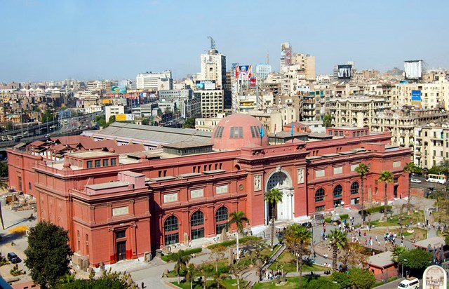 Bảo t&agrave;ng Cairo lưu trữ bộ sưu tập đồ sộ về nền văn minh Ai Cập cổ đại.