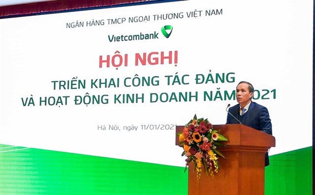Ph&oacute; Thống đốc NHNN Việt Nam Đo&agrave;n Th&aacute;i Sơn đ&aacute;nh gi&aacute; c&aacute;o những kết quả Vietcombank đạt được trong năm 2020