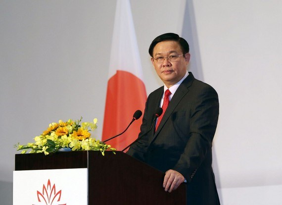 Phó Thủ tướng Vương Đình Huệ phát biểu tại lễ khai mạc các hội thảo, diễn đàn kinh tế, du lịch, lao động Nhật Bản-Việt Nam.