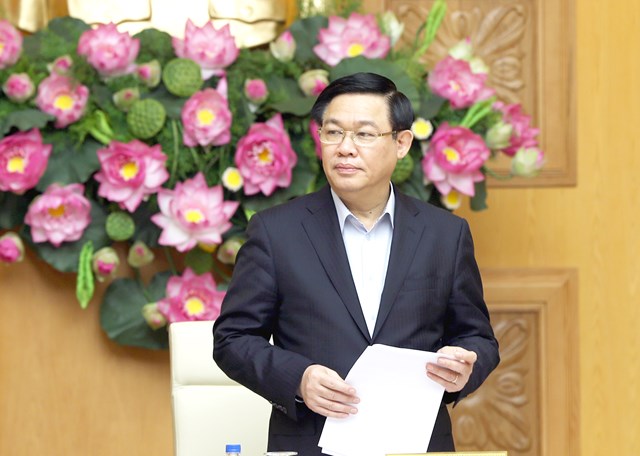 Phó Thủ tướng Vương Đình Huệ đề nghị Bộ Kế hoạch và Đầu tư tập trung xây dựng Đề án có chất lượng, định hướng giải pháp rõ ràng cho lâu dài - Ảnh: VGP/Thành Chung