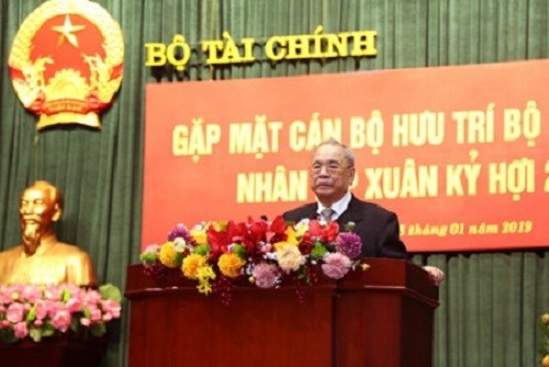Ông Phạm Văn Trọng, Trưởng Ban Liên lạc hưu trí Bộ Tài chính.