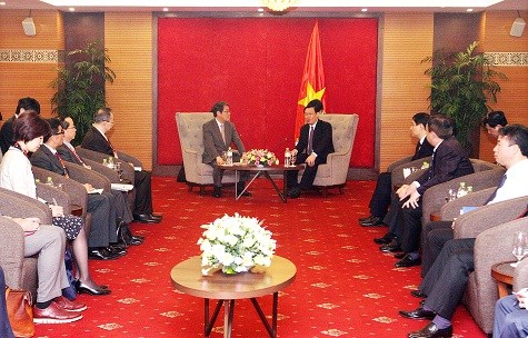 Phó Thủ tướng Vương Đình Huệ tiếp ông Umeda Kunio, Đại sứ đặc mệnh toàn quyền Nhật Bản tại Việt Nam.