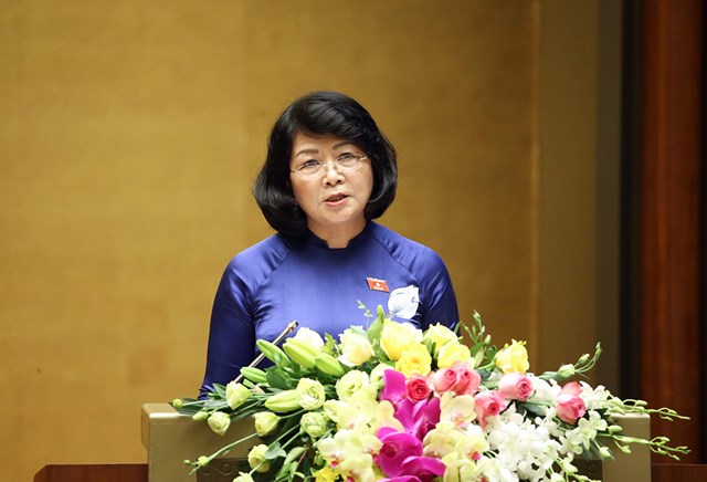 Phó Chủ tịch nước Đặng Thị Ngọc Thịnh đề nghị Quốc hội phê chuẩn Hiệp định EVIPA.