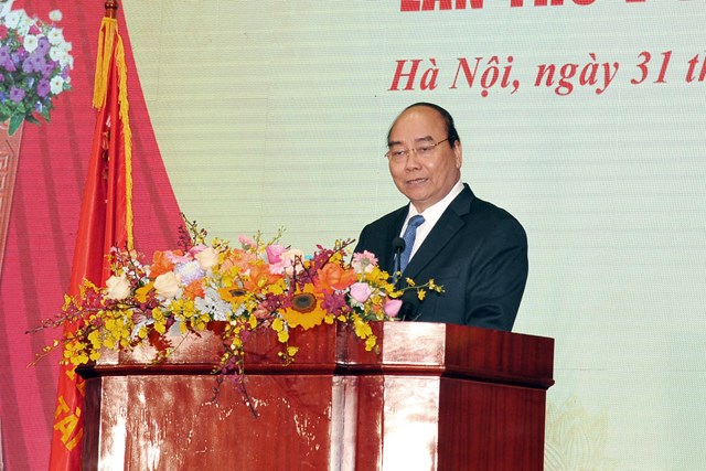 Thủ tướng Chính phủ Nguyễn Xuân Phúc phát biểu chỉ đạo tại Đại hội.