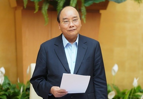 Thủ tướng Ch&iacute;nh phủ Nguyễn Xu&acirc;n Ph&uacute;c ph&aacute;t biểu tại Hội nghị.
