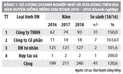 Quản lý thuế giá trị gia tăng tại các doanh nghiệp nhỏ và vừa huyện Giồng Riềng, tỉnh Kiên Giang - Ảnh 1