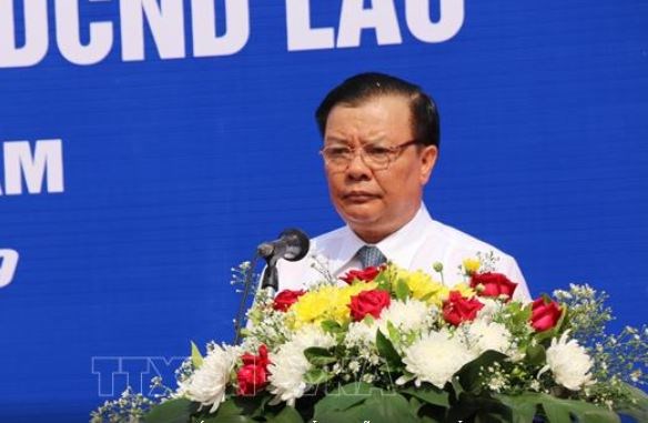 Bộ trưởng Bộ T&agrave;i ch&iacute;nh Việt Nam Đinh Tiến Dũng ph&aacute;t biểu tại buổi lễ. Nguồn: TTXVN