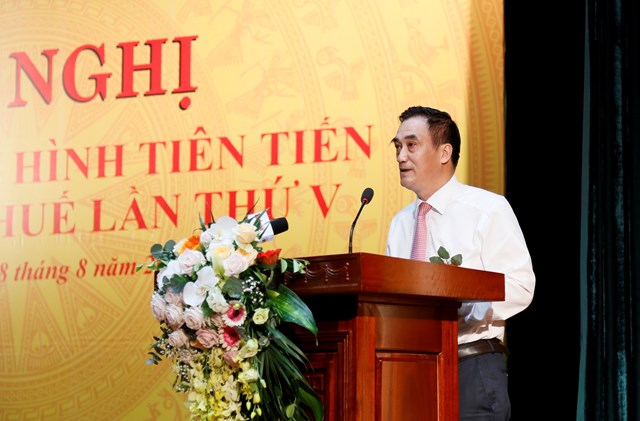 Thứ trưởng Bộ T&agrave;i ch&iacute;nh Trần Xu&acirc;n H&agrave; ph&aacute;t biểu chỉ đạo hội nghị.