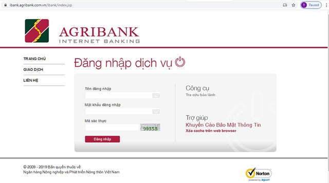 Đường link v&agrave; địa chỉ ch&iacute;nh thức duy nhất của Agribank Internet Banking