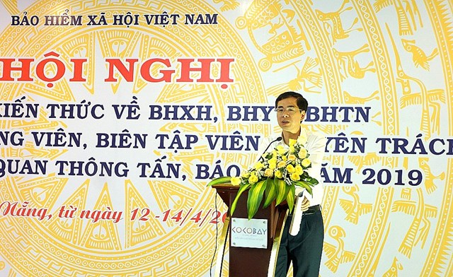 Ph&oacute; Tổng Gi&aacute;m đốc BHXH Việt Nam Đ&agrave;o Việt &Aacute;nh ph&aacute;t biểu khai mạc Hội nghị.