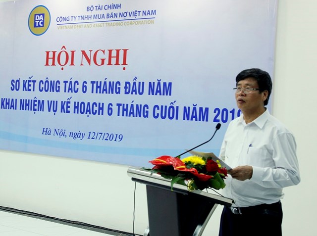&Ocirc;ng Dương Thanh Hiền - Ph&oacute; Tổng gi&aacute;m đốc DATC ph&aacute;t biểu tại Hội nghị.