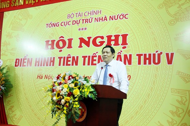 Tổng cục trưởng Tổng cục DTNN Đỗ Việt Đức ph&aacute;t biểu tại hội nghị.