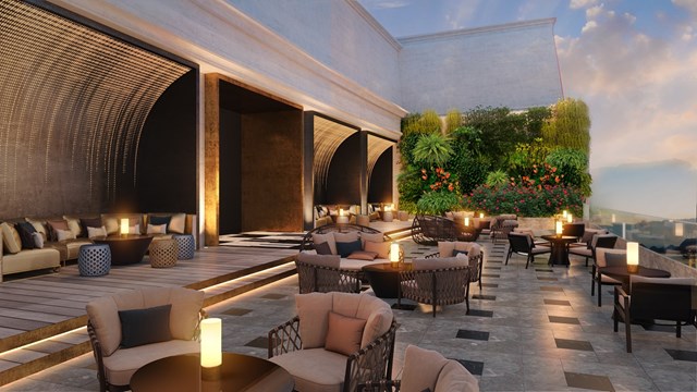 Rooftop Bar cao nhất Hạ Long nằm tr&ecirc;n tầng 20 của FLC Grand Hotel Halong.
