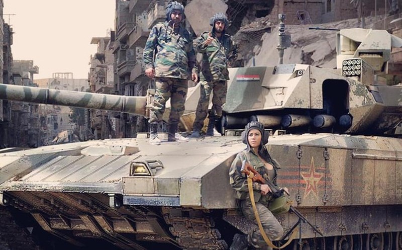 [Ảnh] Hiểm nguy rình rập siêu xe tăng T-14 Armata Nga tại chiến trường Idlib - Ảnh 4