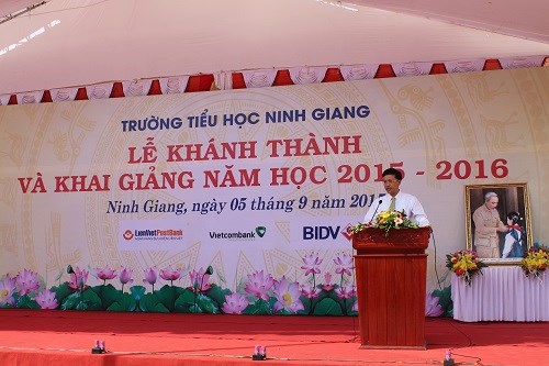 Vietcombank tài trợ 15 tỷ đồng xây trường học tại Ninh Bình - Ảnh 2