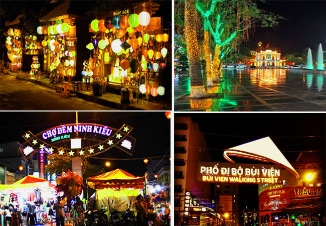 Các khu chợ đêm phát triển mạnh tại các tỉnh, thành phố của Việt Nam.