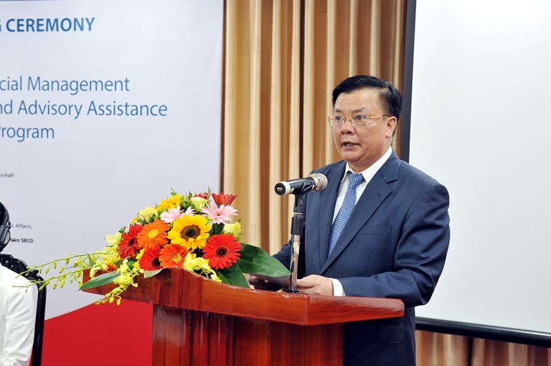 Bộ trưởng Đinh Tiến Dũng phát biểu tại Lễ Khởi động Chương trình 3A.