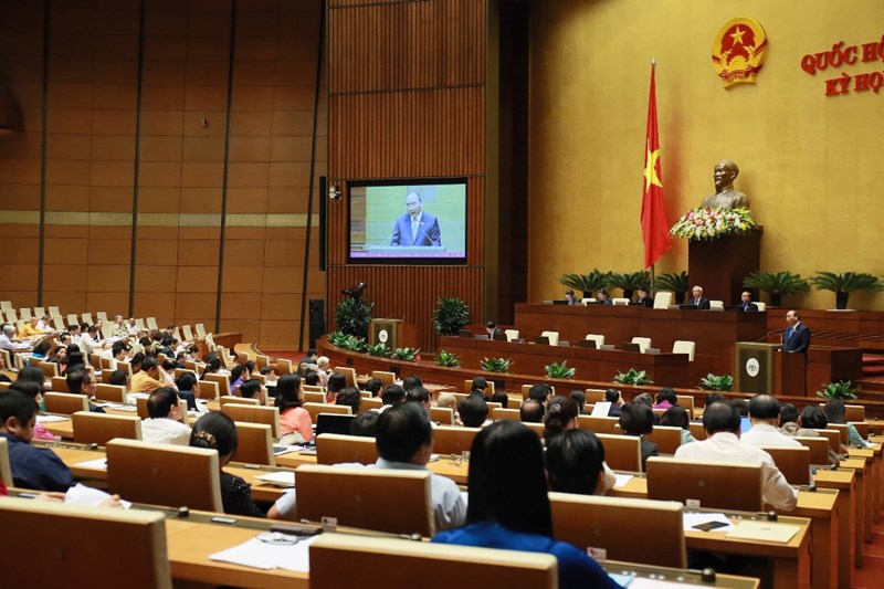 Quang cảnh phiên họp Kỳ họp thứ 6 Quốc hội Khóa XIV.