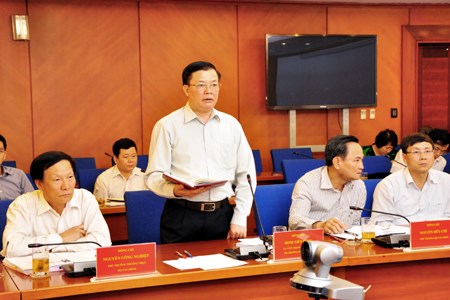 Đoàn công tác Trung ương làm việc với Bộ Tài chính về thực hiện Nghị quyết Trung ương 6 khóa X - Ảnh 1