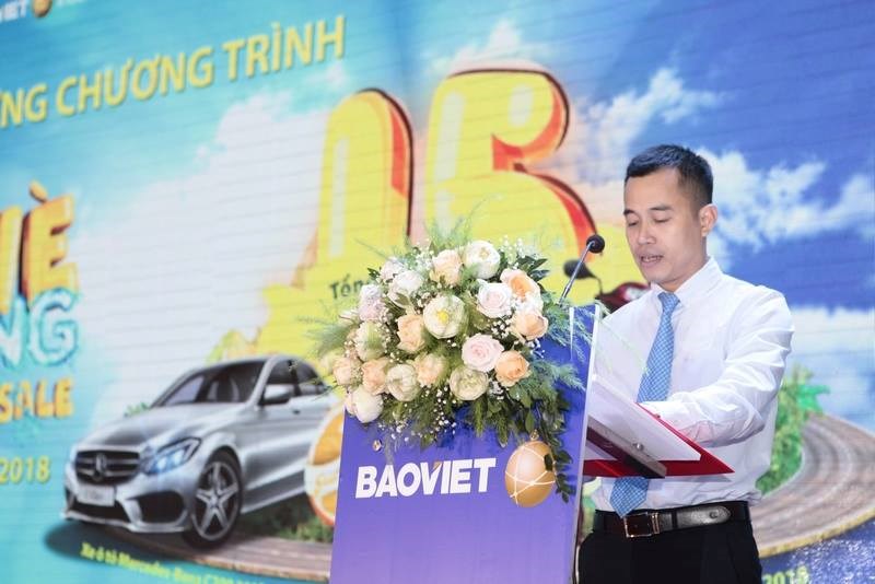 Ông Nguyễn Anh Tuấn - Giám đốc Khối Quản lý Tập đoàn Bảo Việt phát biểu tại buổi lễ.