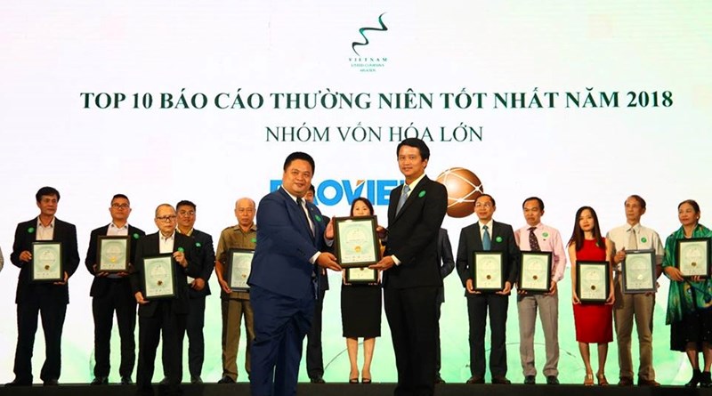 Bảo Việt đứng đầu 03 hạng mục Giải thưởng , trong đó có Giải Top 10 Báo cáo thường niên tốt nhất
