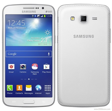 Galaxy Grand 2 có thiết kế mặt lưng vân da giống Galaxy Note 3.