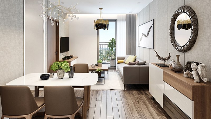 Các căn hộ diện tích đa dạng từ 51.6 – 84.4m2, bố trí 02 logi tối ưu hướng đón ánh nắng và gió mát