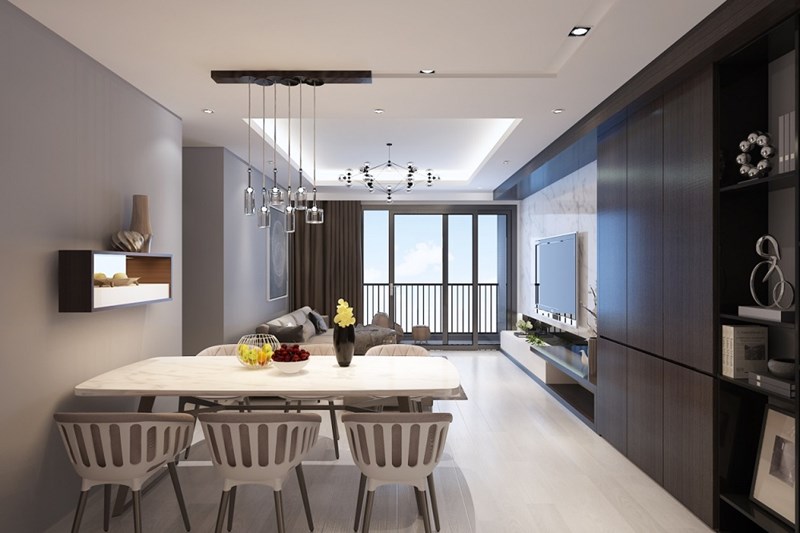 Các căn hộ với diện tích đa dạng từ 69m2 – 136m2, thiết kế thông minh có 2 logia đón sáng
