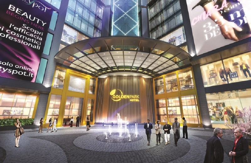 Golden Park được thiết kế theo tiêu chuẩn 4* đem đến không gian nghỉ dưỡng đẳng cấp