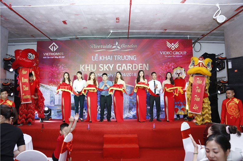 Lễ khai trương khu Sky Garden trên tầng mái dự án Riverside Garden