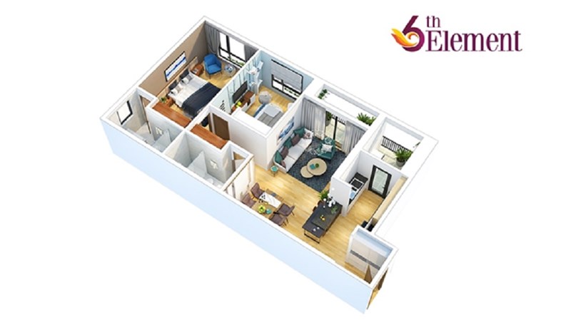 Căn hộ hợp lý từ 1-3 phòng ngủ trang bị nội thất cao cấp