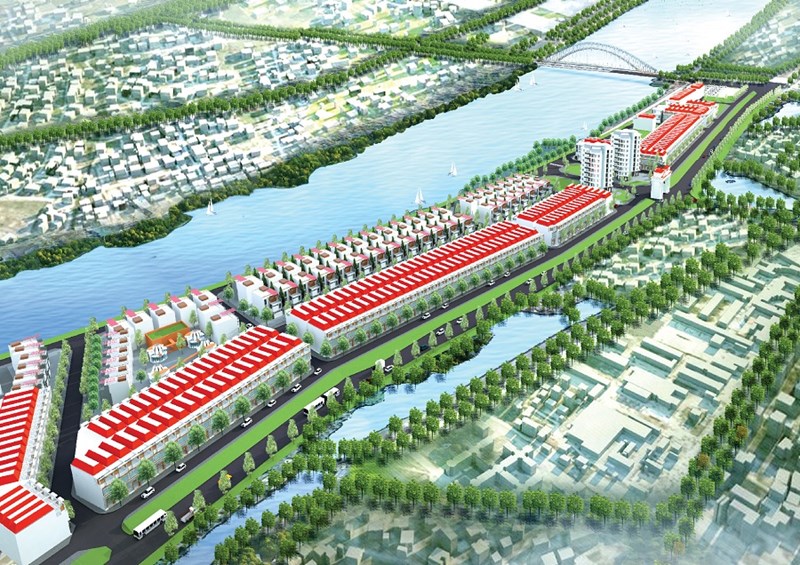 Tài Tâm Riverside với thiết kế đồng bộ, xây dựng trên tổng diện tích gần 14ha